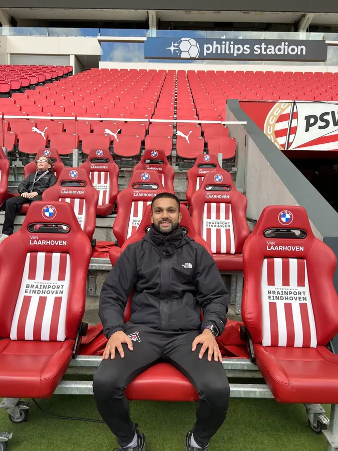 Farhan at the Philips Stadion in Eindhoven