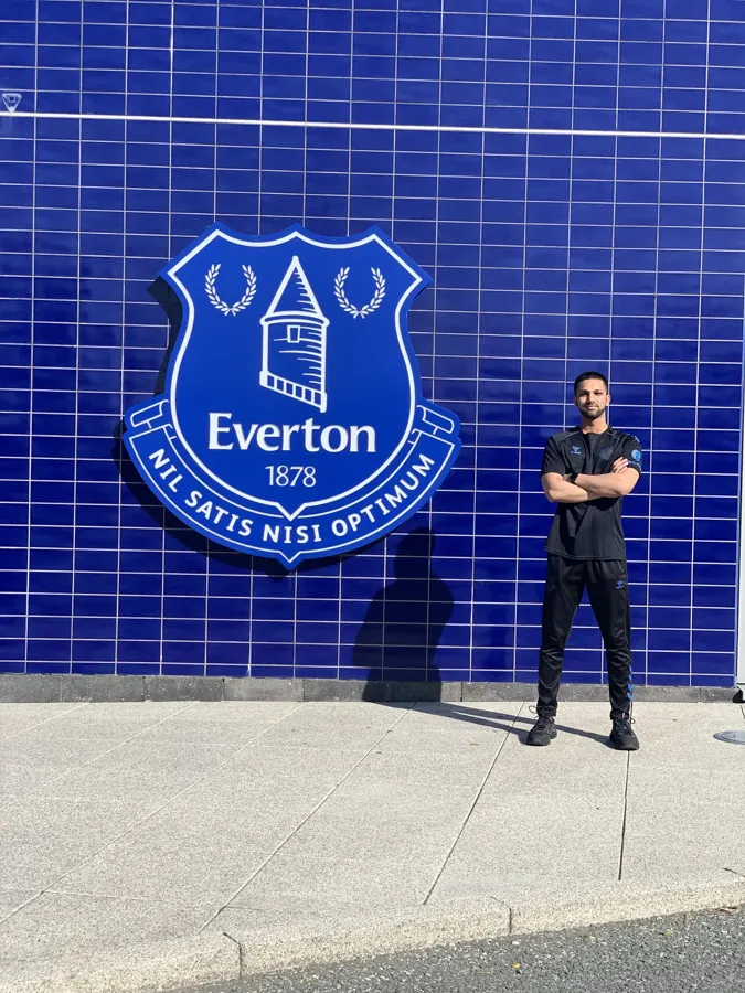 Farhan at Everton's academy